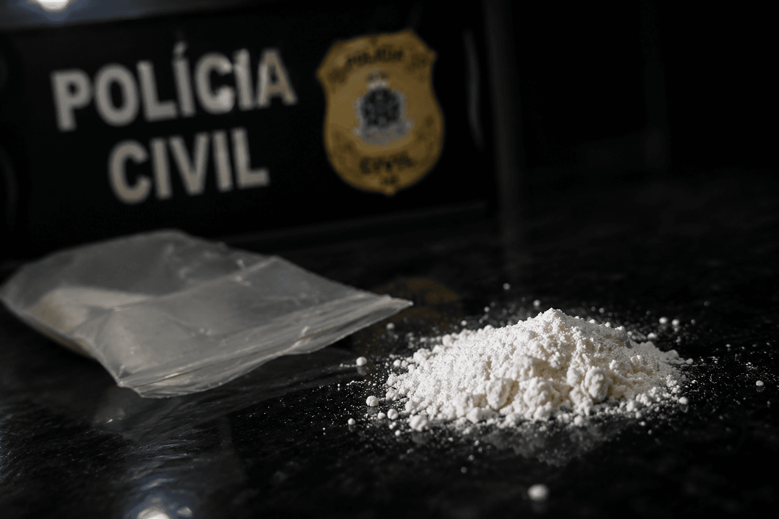 Pego com cocaína, motociclista confessa: "uso pra cortar o sono"