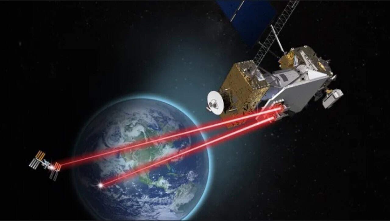 Comunicação por luz pode enviar informações até 100 vezes mais rápido que as ondas de rádio no espaço profundo - Créditos: (Divulgação/NASA)