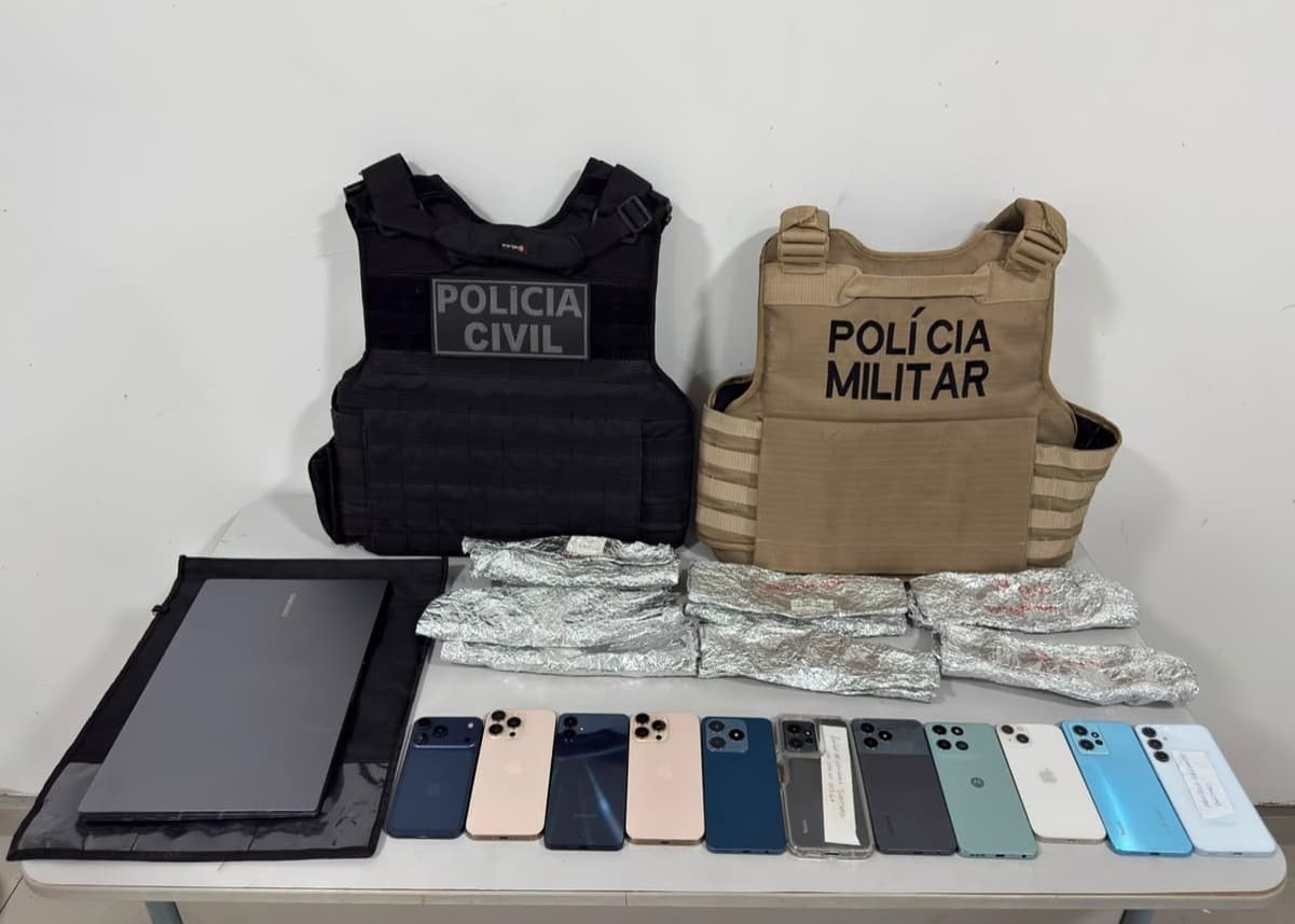 Policiais durante operação de segurança em festa junina na Bahia