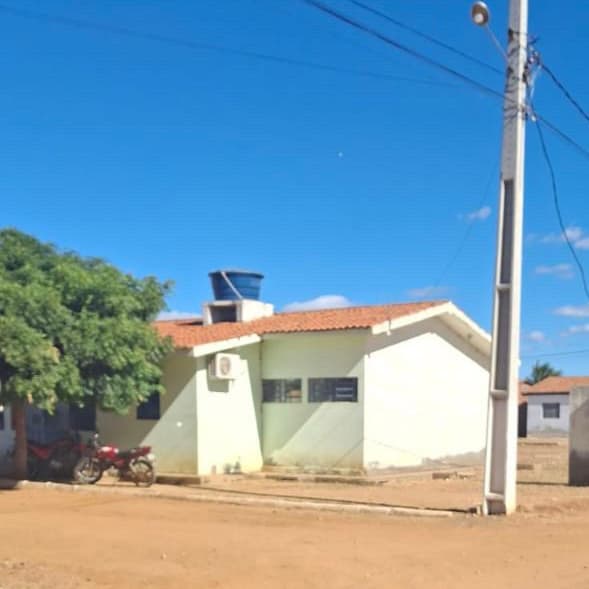 Unidade de saúde indígena no sertão baiano, região do Rio São Francisco
