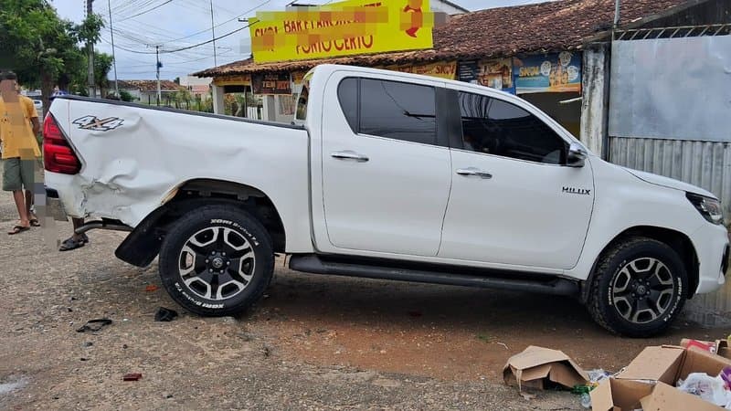 Viatura do Batalhão de Polícia Rodoviária Estadual de Sergipe em rodovia estadual