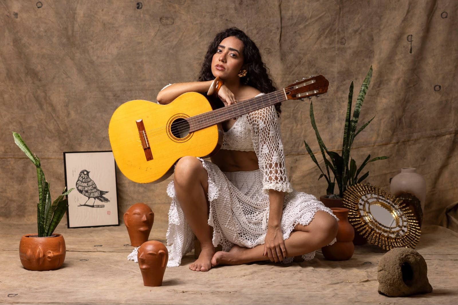 Letícia Coutinho, atriz e cantora soteropolitana, que interpreta Drão no musical Gil – Andar com Fé