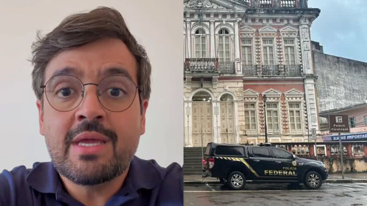 Viaturas da Polícia Federal durante a Operação Merenda Digna em Ilhéus, Bahia