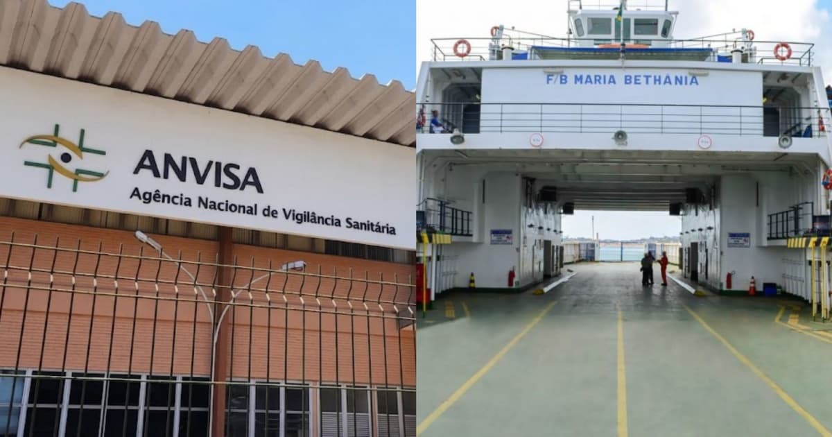 Ferry-boat fazendo travessia entre Salvador e Ilha de Itaparica na Bahia