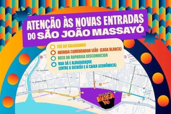 Polo Jaraguá decorado para o São João Massayó 2026 em Maceió