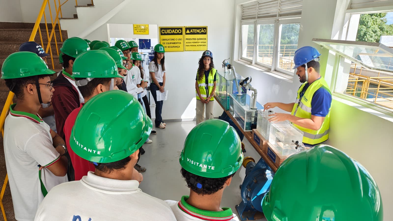 Atividade de educação ambiental da Conasa Águas do Sertão em município alagoano