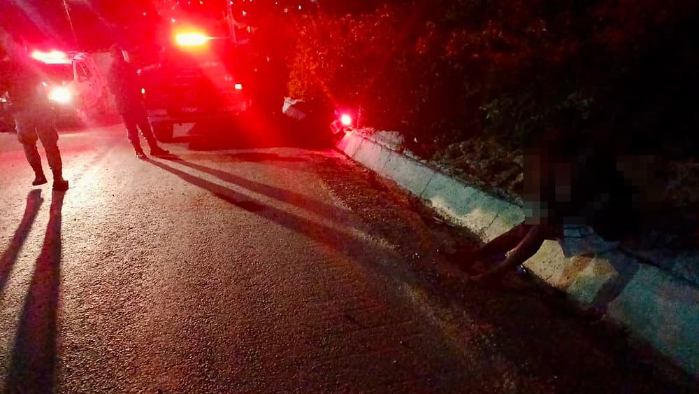 Motocicleta envolvida em acidente na zona rural de Água Branca, Alagoas