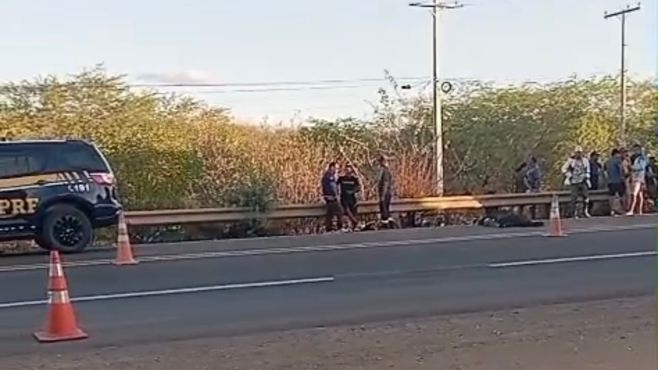 Trecho da BR-116 no distrito de Ibó, em Abaré, onde ocorreu o acidente