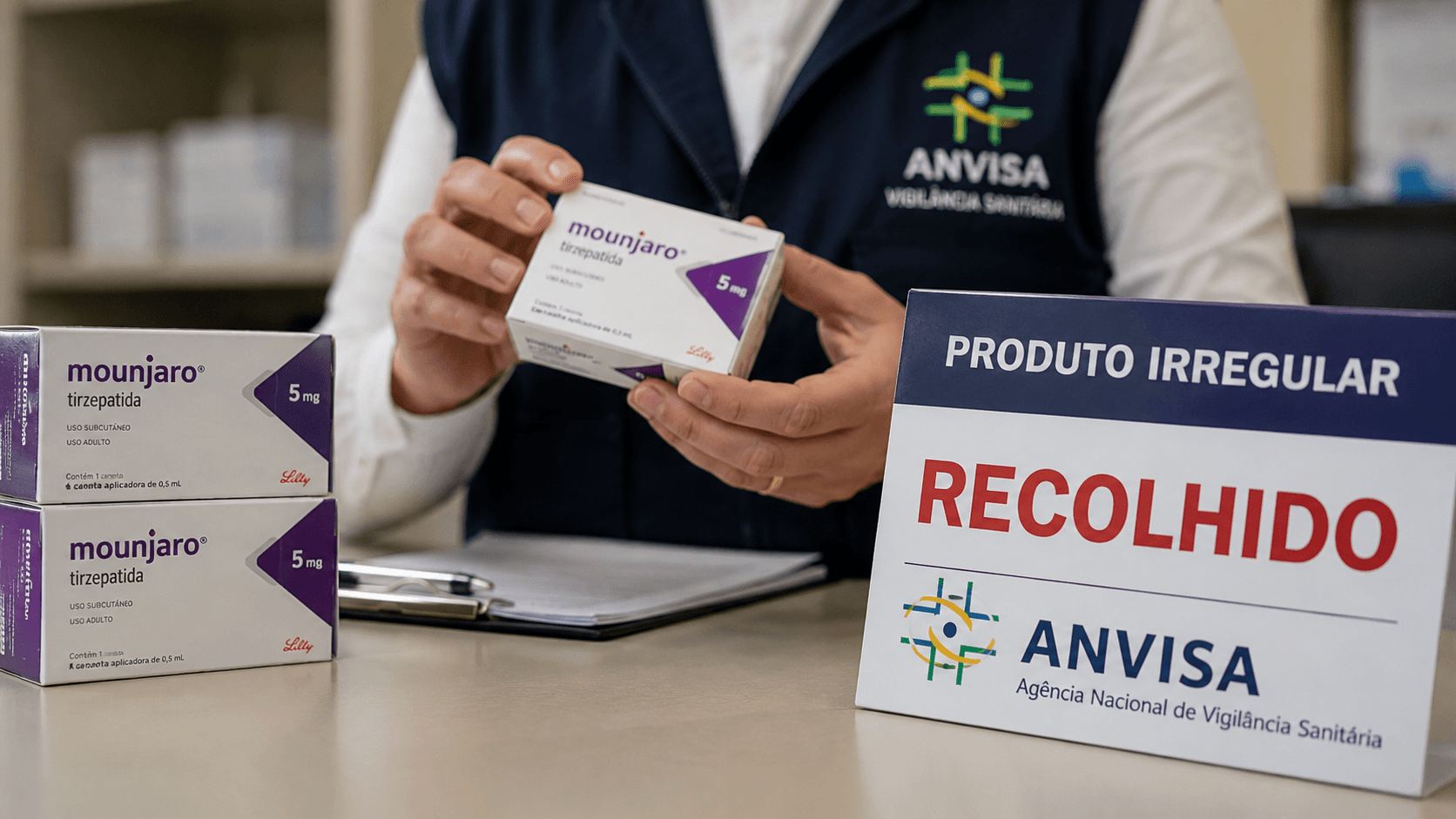 Mounjaro falso: Anvisa manda recolher 4 lotes da caneta emagrecedora