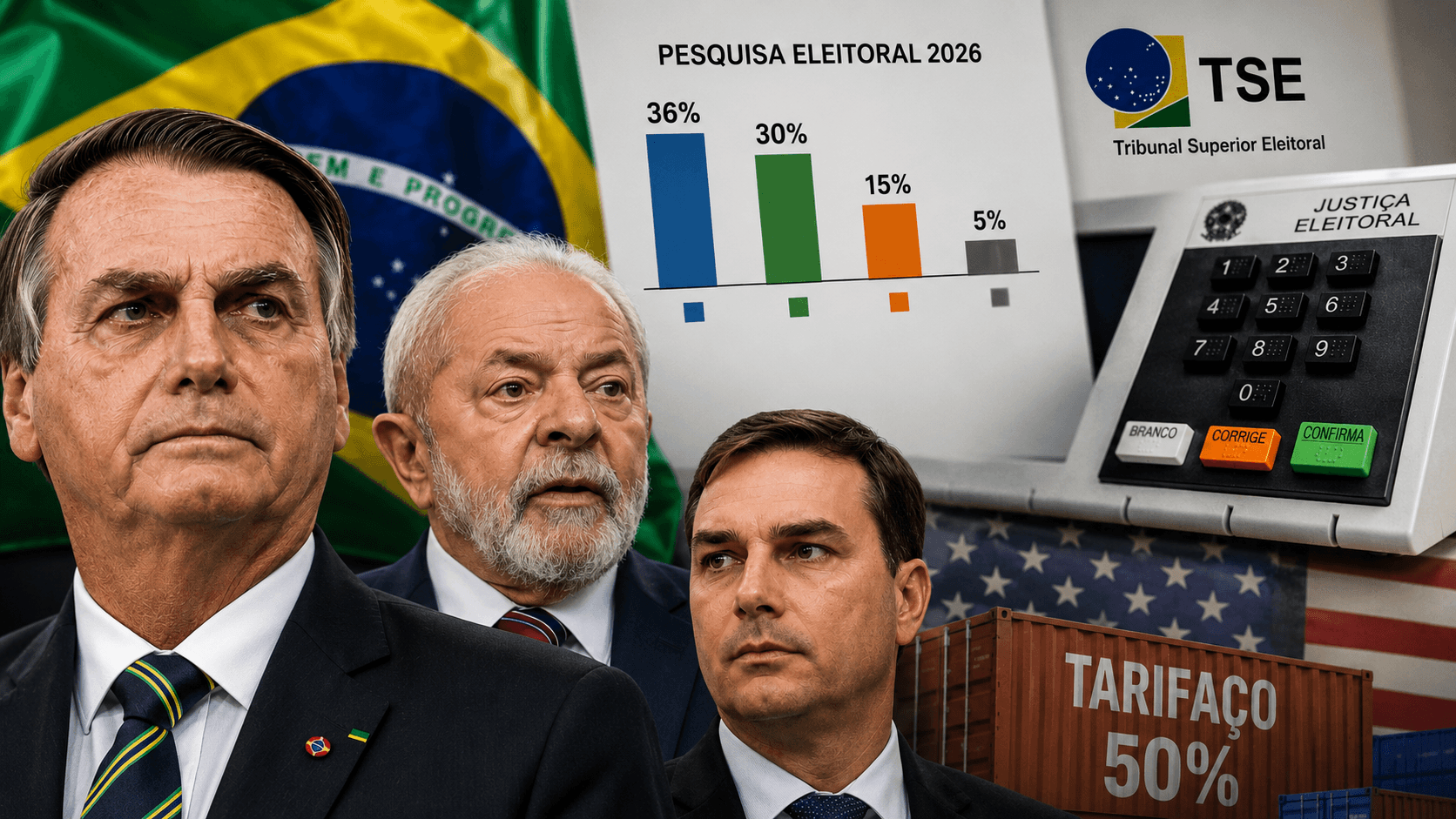 Datafolha vai medir impacto da prisão de Bolsonaro e do tarifaço na eleição de 2026