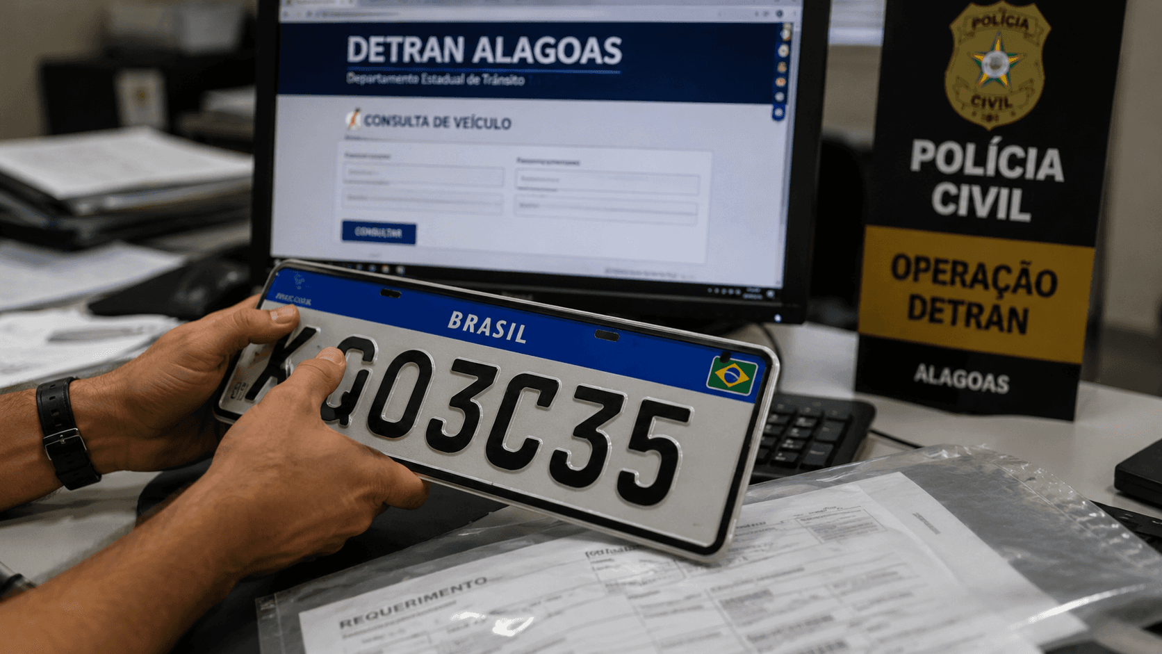 Detran-AL investiga fraude que teria usado dados de terceiros para emplacar veículos