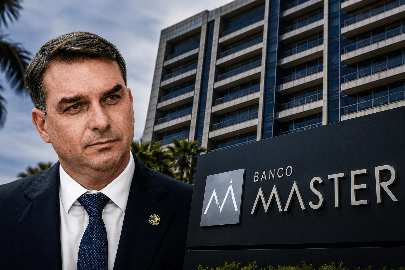Escritório de Flávio Bolsonaro emitiu R$ 1,5 milhão em notas para empresas ligadas a Daniel Vorcaro
