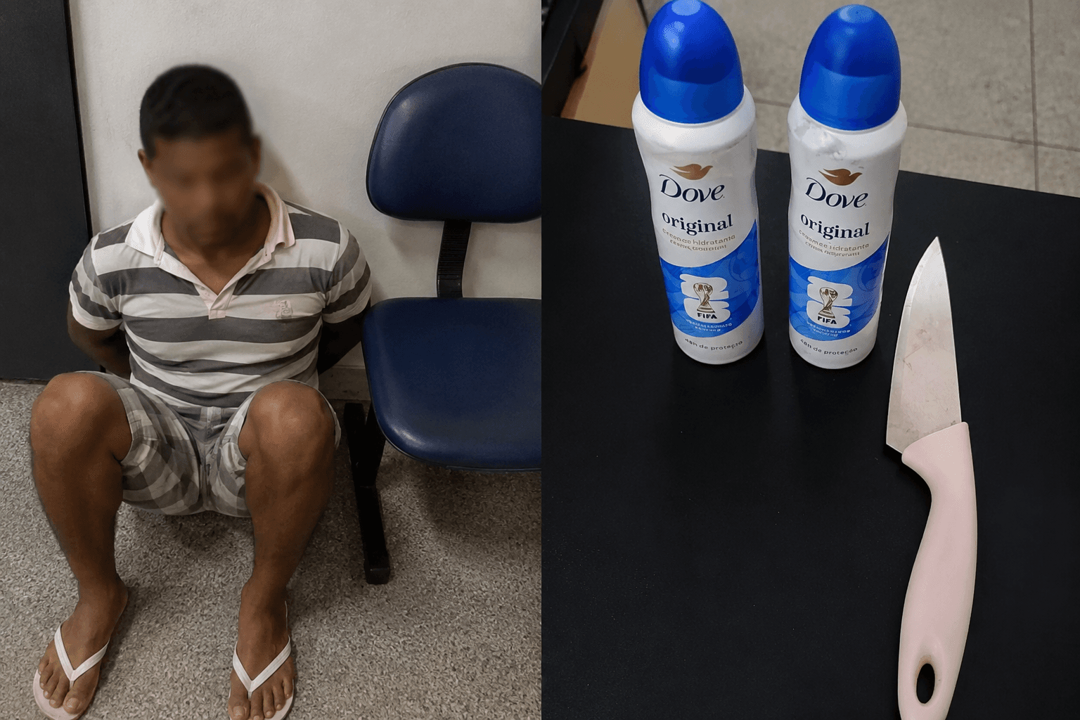 Homem é preso após roubo a farmácia no Centro de Paulo Afonso; faca usada no crime é apreendida