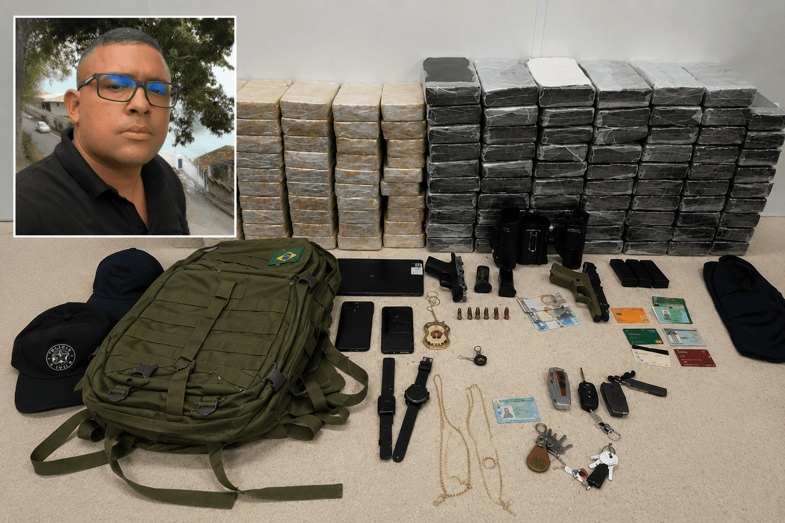 Salvador: PM preso com 119 kg de drogas nega participação no caso