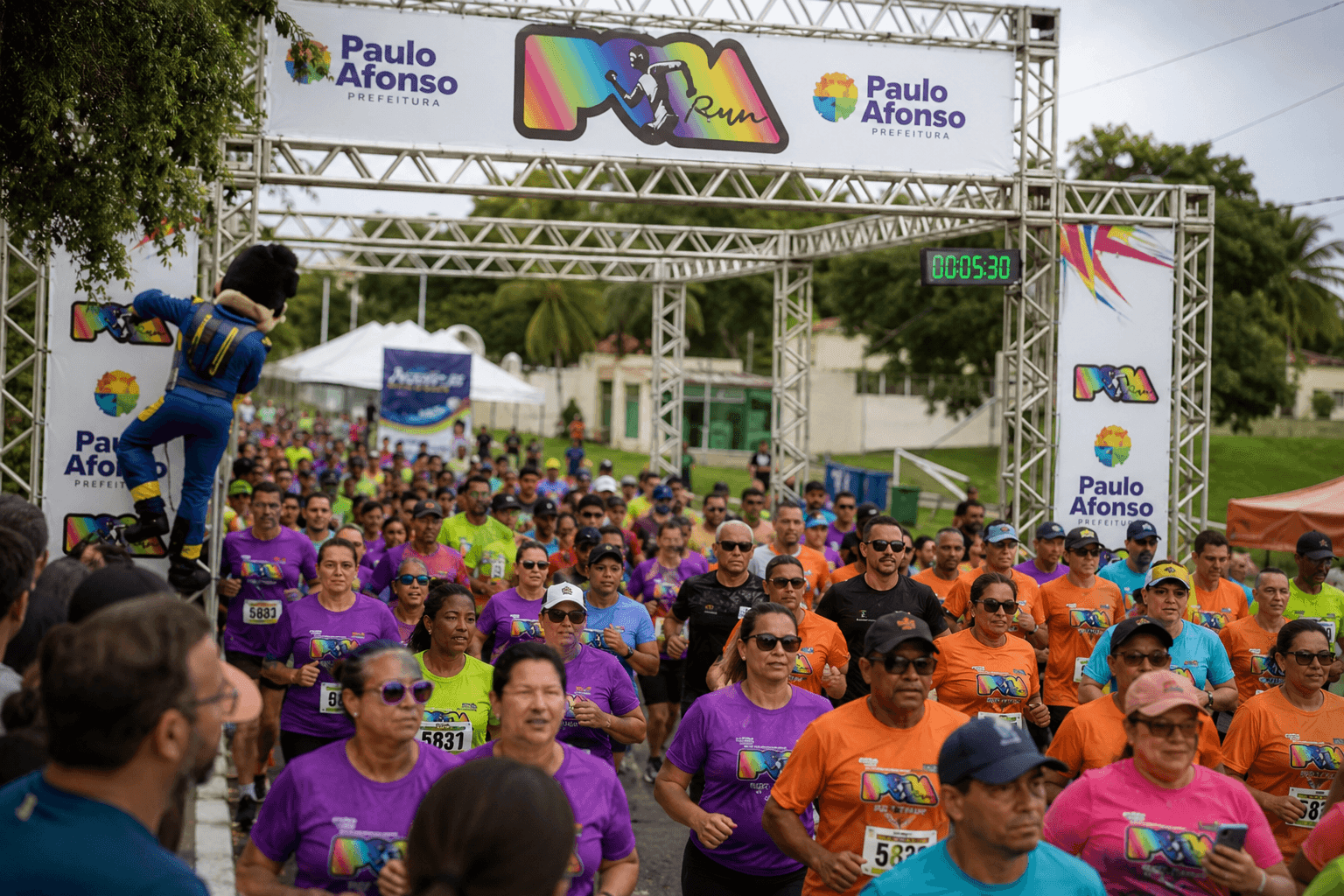 Paulo Afonso Run 2026 leva 2 mil atletas e junta 1 tonelada de leite