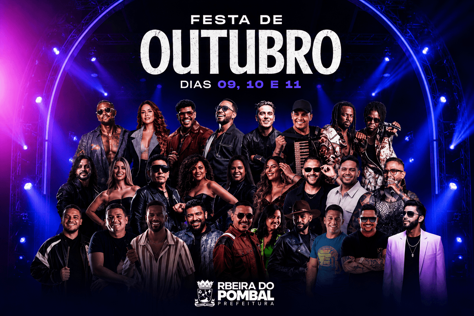 Ribeira do Pombal fecha programação da Festa de Outubro 2026