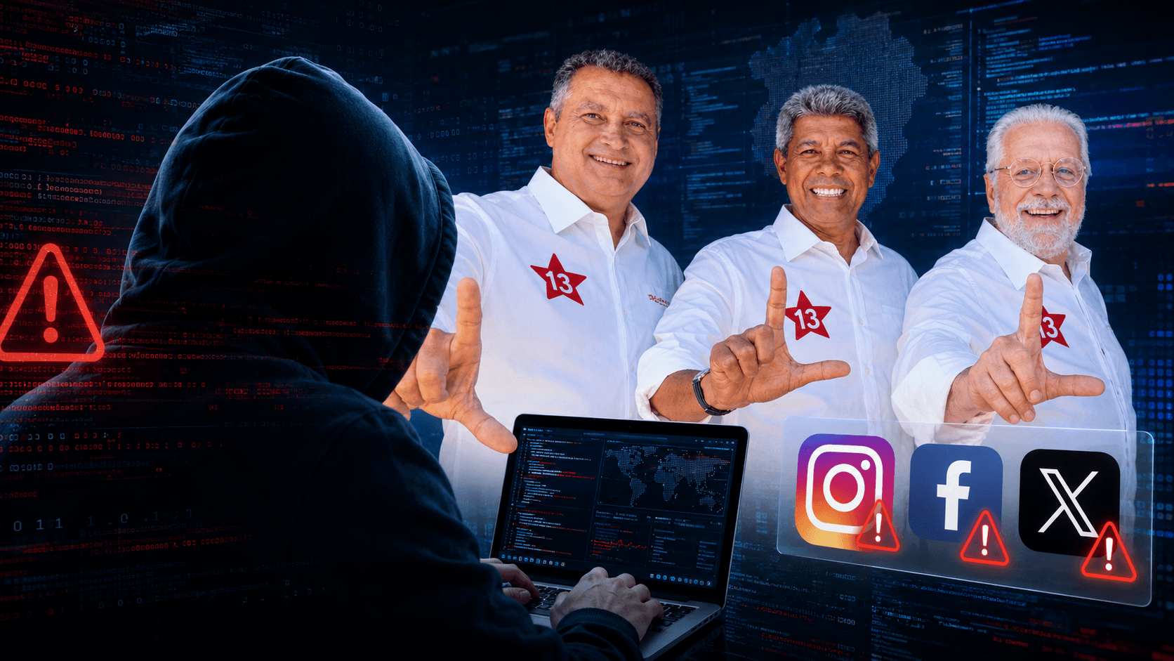 Bahia: Jerônimo, Wagner e Rui Costa recebem 70 mil seguidores falsos