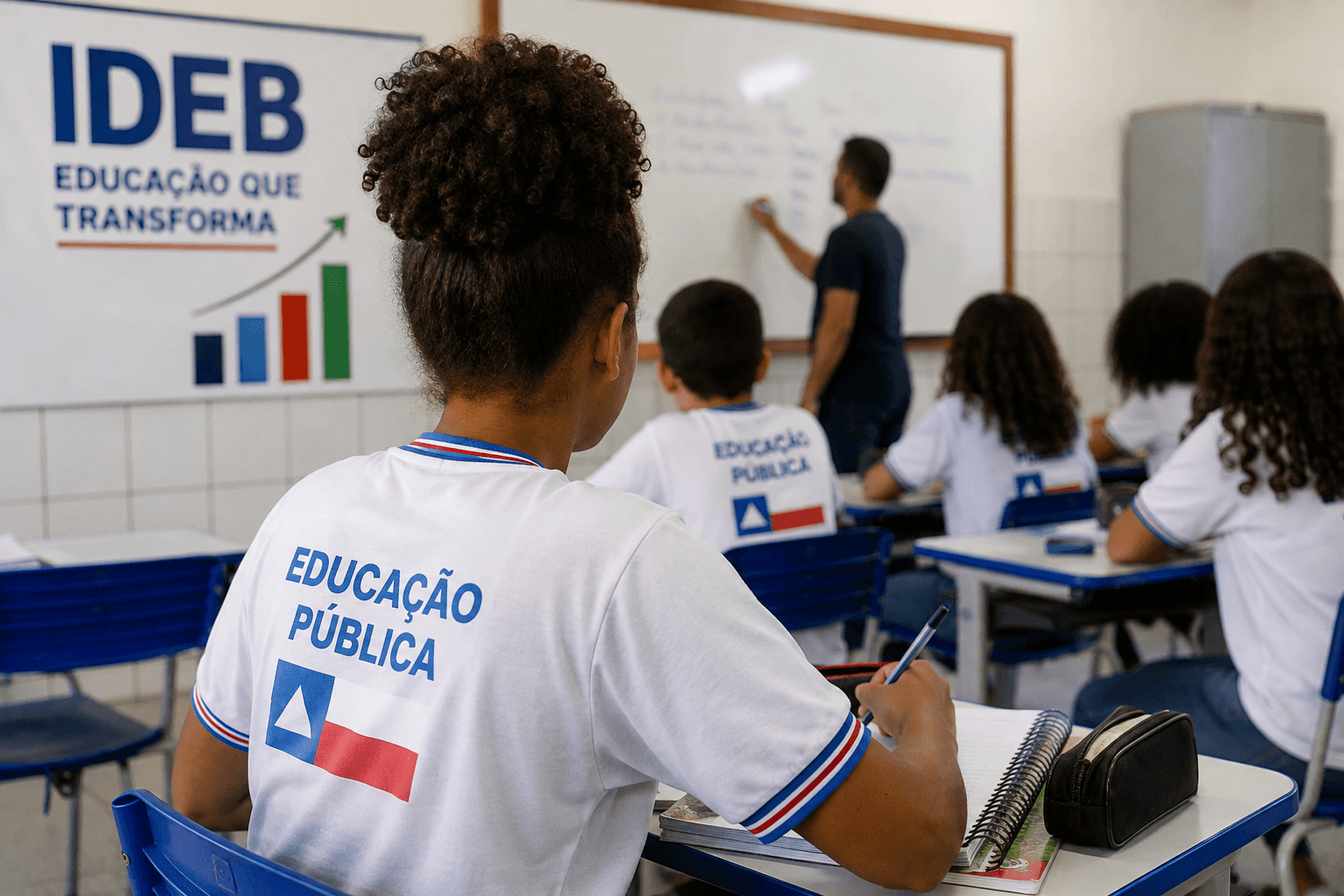 Bahia bate recorde no Ideb e chega à nota 3,8 no Ensino Médio