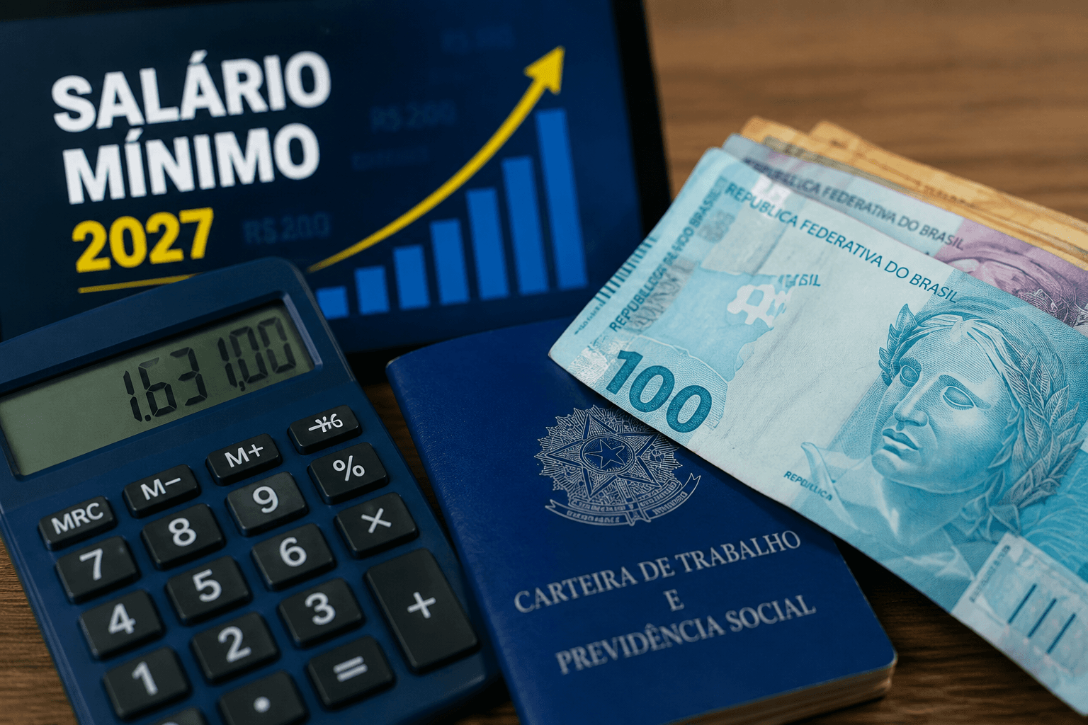 Salário mínimo 2027: governo projeta piso de R$ 1.717, alta de 5,92%