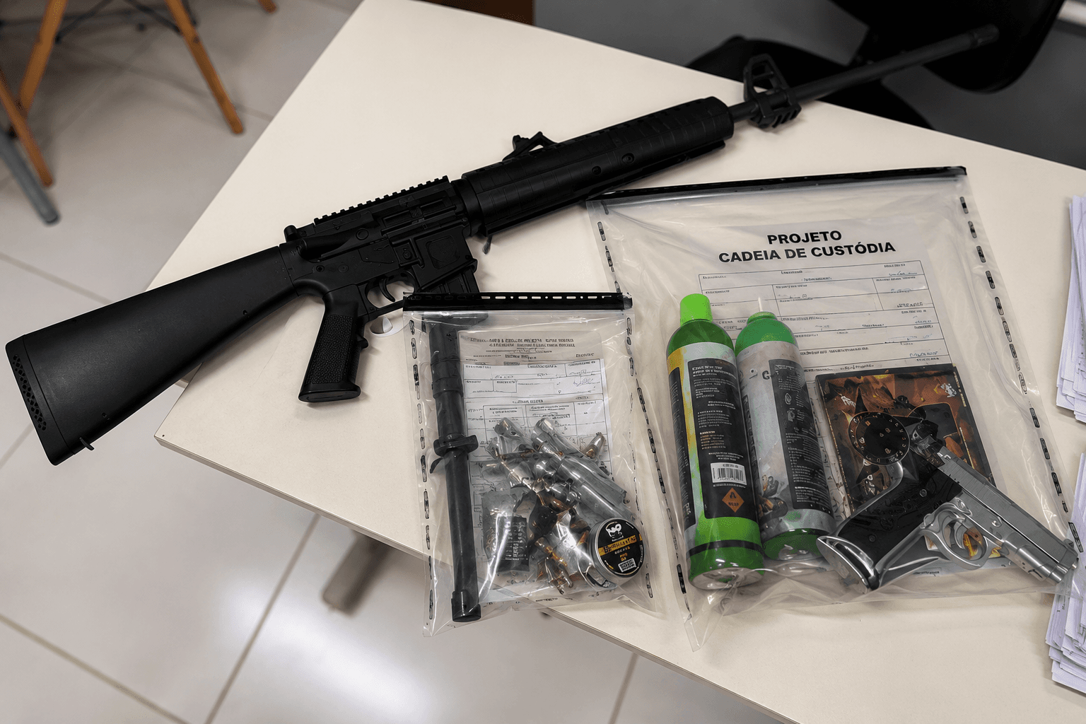 Operação Mulheres Seguras apreende armas de airsoft em Paulo Afonso