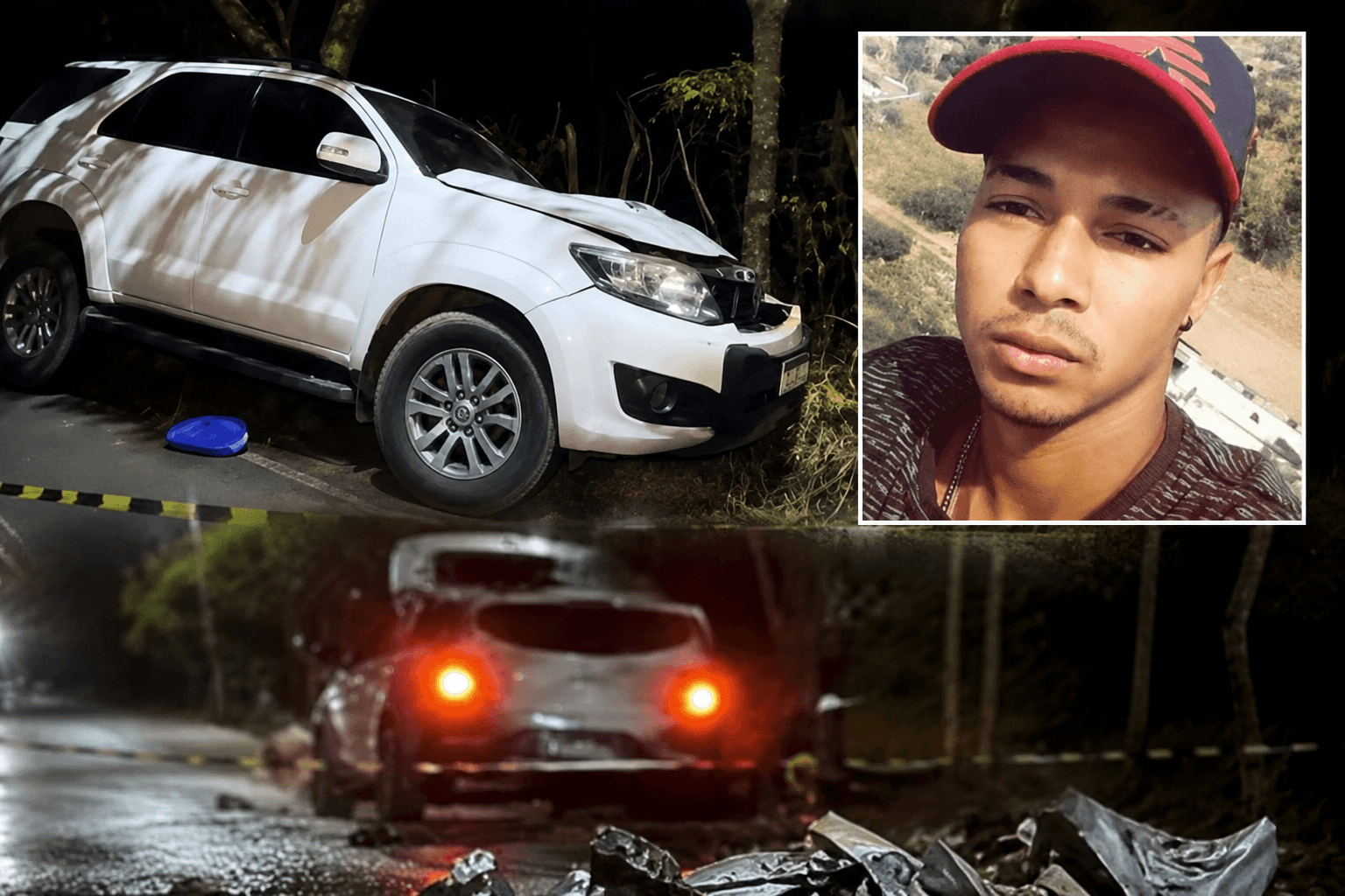 Tragédia em Água Branca: jovem de 23 anos morre preso em árvore após bater moto em caminhonete