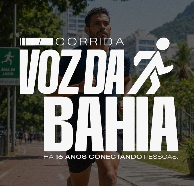 Corrida de rua em cidade baiana com participantes em percurso urbano