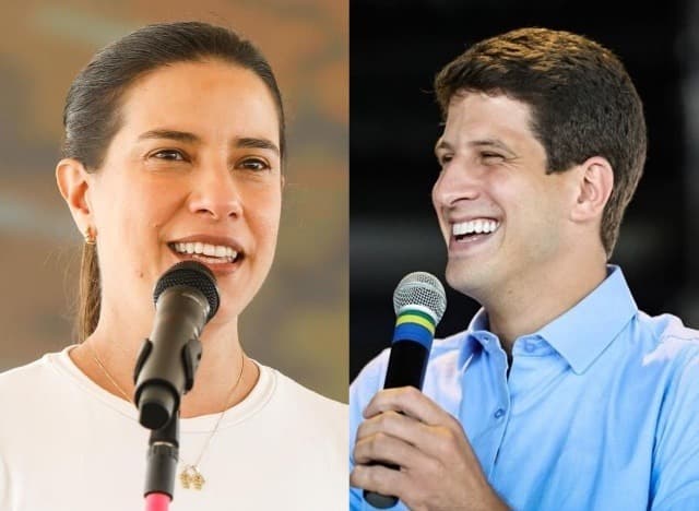 Raquel Lyra e João Campos, pré-candidatos ao governo de Pernambuco em 2026