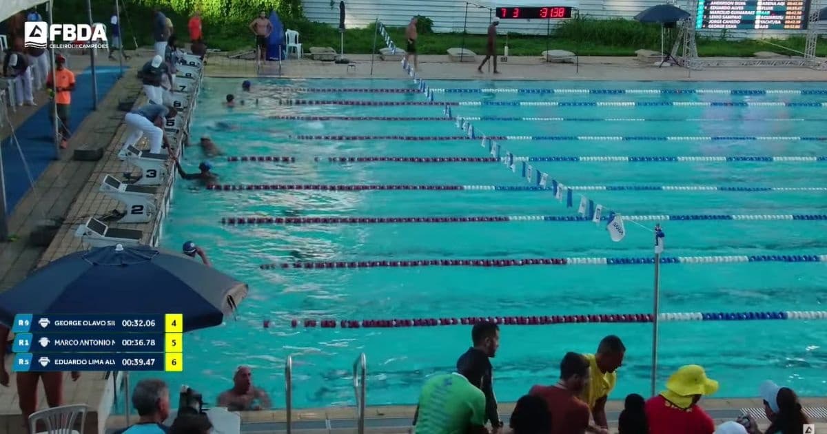 Piscina Olímpica da Bahia, local onde ocorreu o Campeonato Baiano Master de Inverno de Natação em junho de 2026
