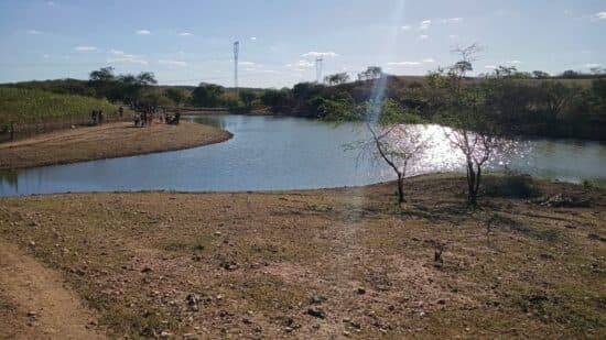 Barragem em área rural do sertão de Sergipe