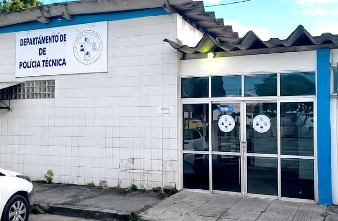 Fachada do Departamento de Polícia Técnica de Santo Antônio de Jesus, Bahia