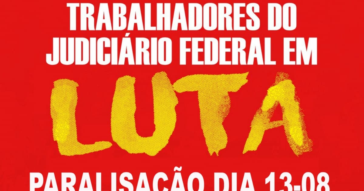 Servidores do Judiciário Federal em ato de mobilização por reajuste salarial
