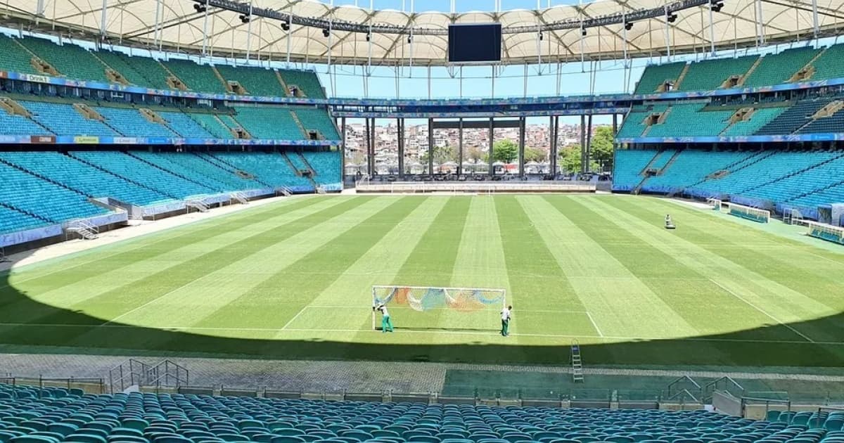 Arena Fonte Nova, em Salvador, sede de jogos da Copa do Mundo Feminina de 2027