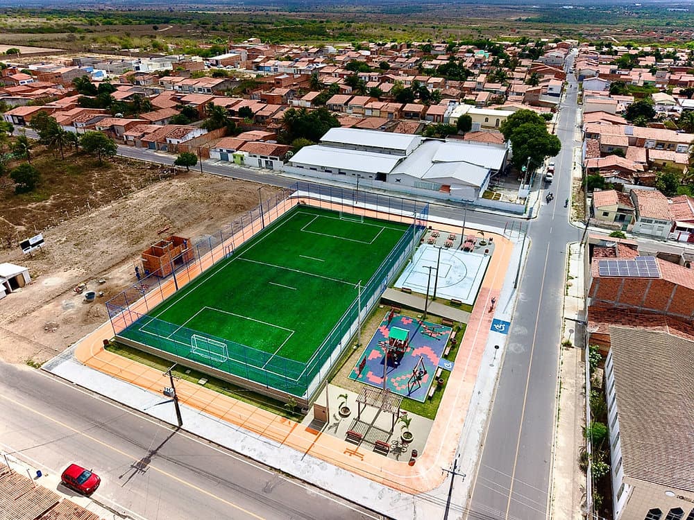 Centro esportivo comunitário do bairro Área Verde em Delmiro Gouveia