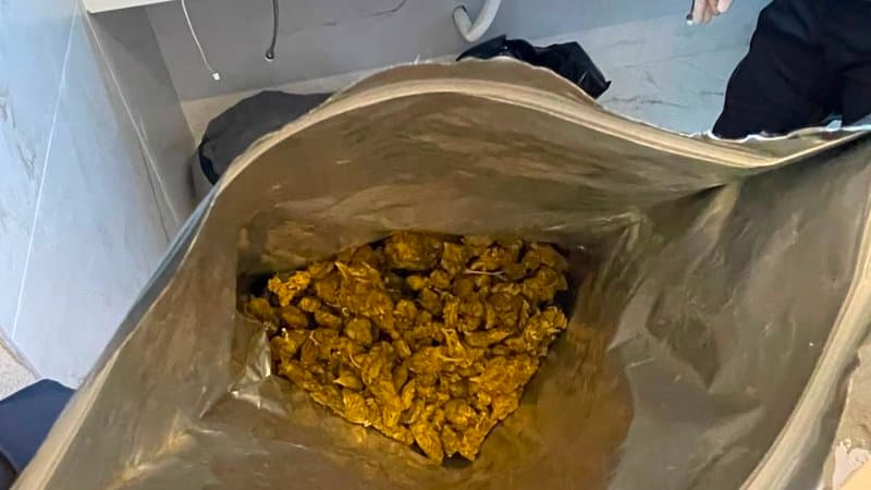 Policiais federais com drogas apreendidas durante operação em Aracaju
