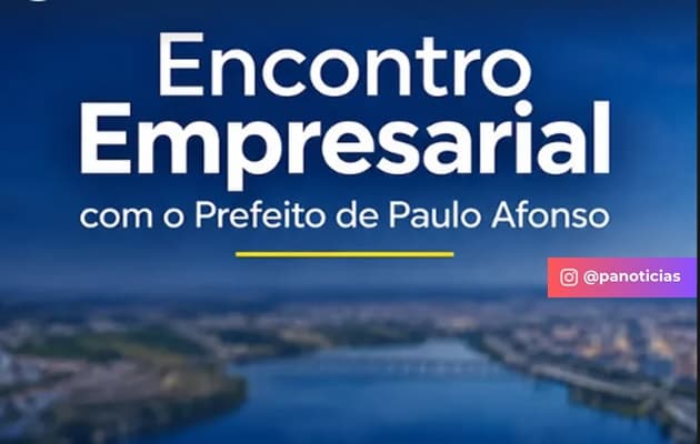 Prefeito Mário Galinho em reunião com representantes do comércio de Paulo Afonso
