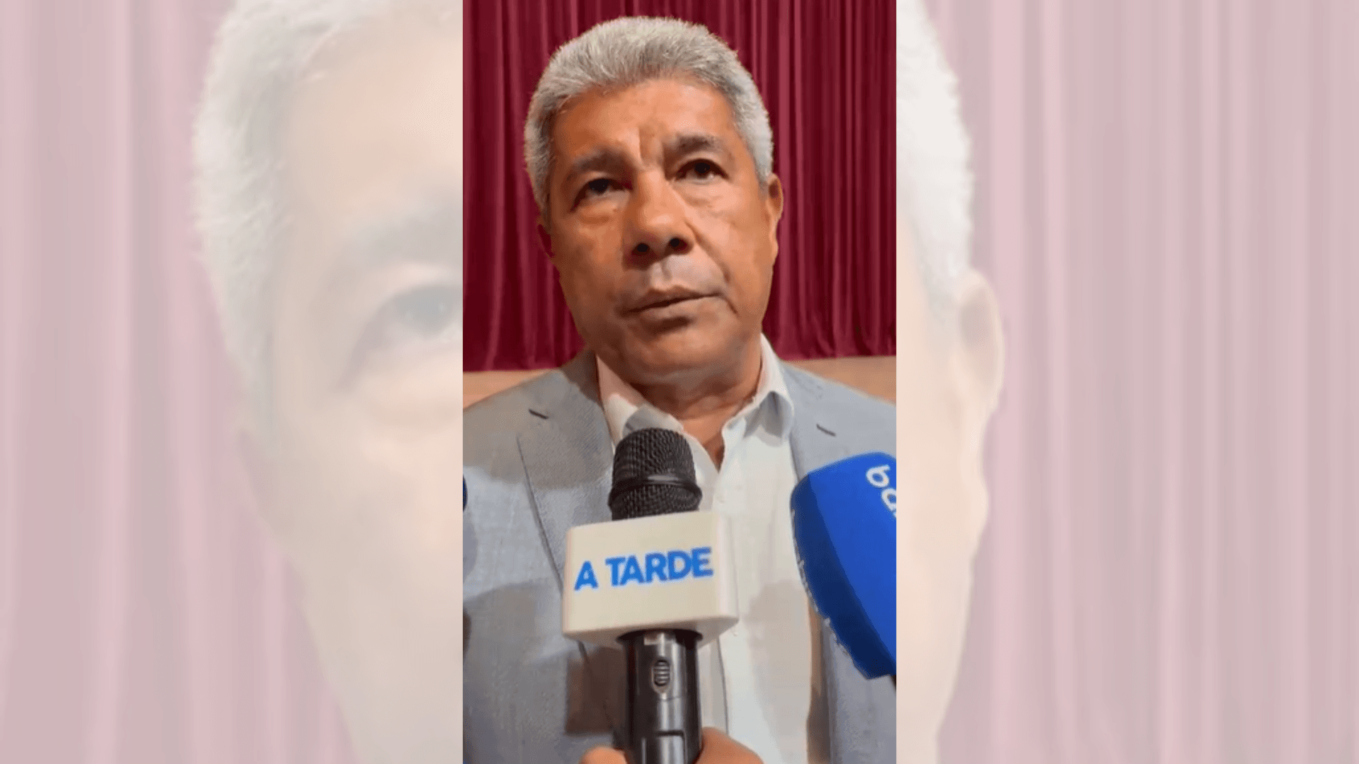 Fachada do Teatro Castro Alves iluminada na noite de reabertura em Salvador