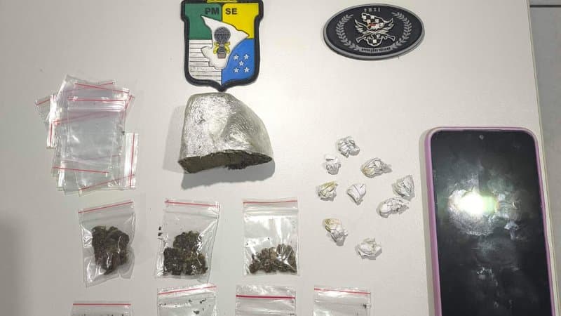 Policiais do BPati durante ação de combate ao tráfico de drogas em Sergipe