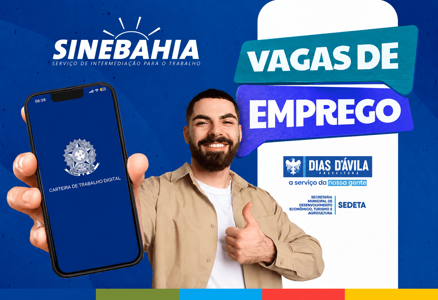 Fachada de unidade do SineBahia na Bahia