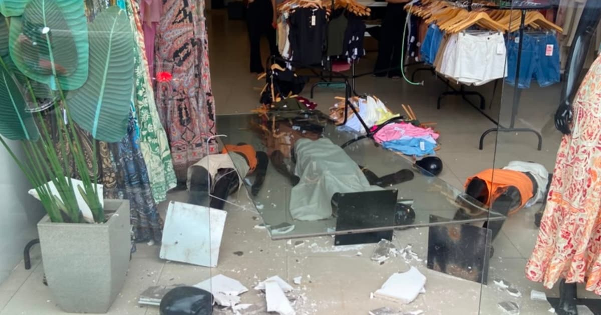 Praça Rui Barbosa no centro de Jequié, Bahia, local onde ocorreu o episódio de depredação