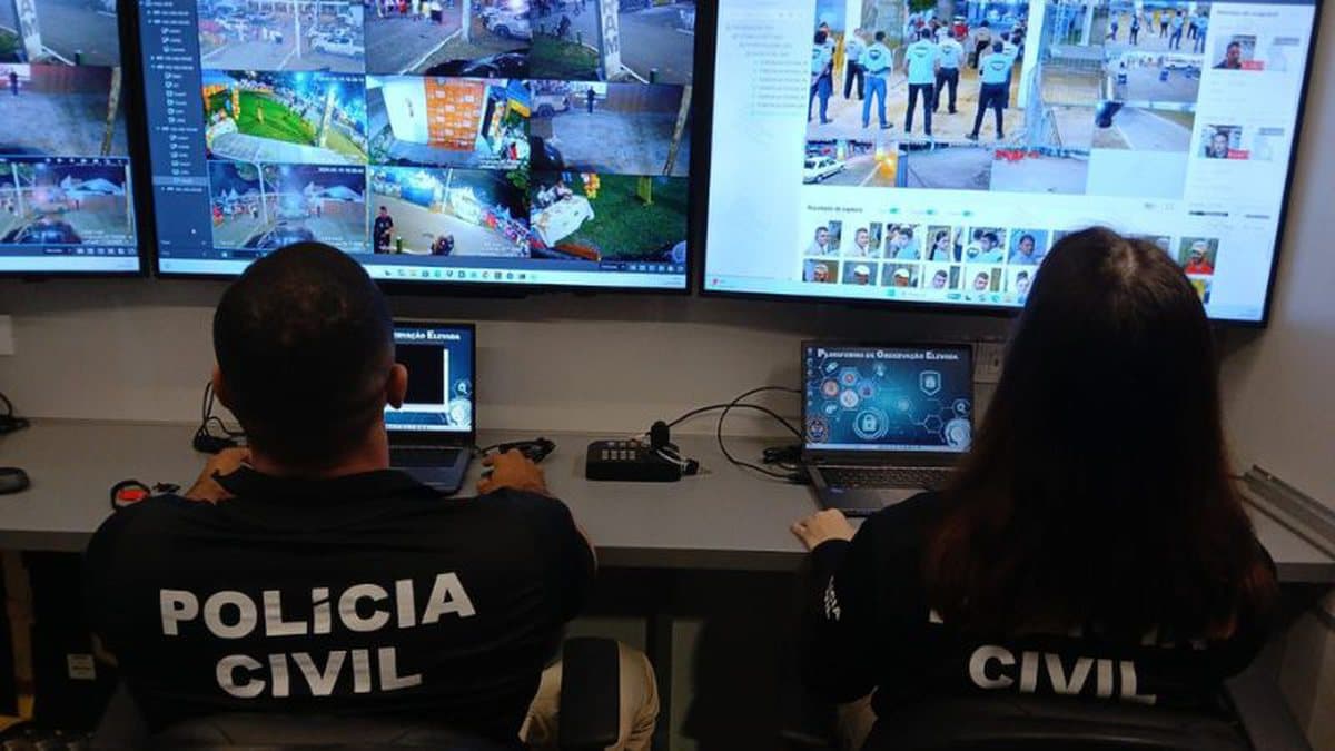 Plataforma de Observação Elevada (POE) da SSP-BA monitorando festa junina no interior da Bahia