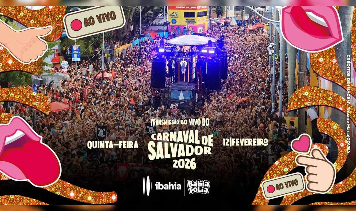 Carnaval de Salvador 2026: assista à transmissão da quinta-feira (12).