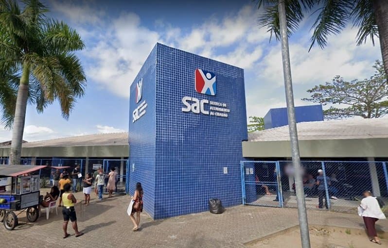 Fachada do Shopping Jequitibá em Itabuna, onde funciona uma unidade do SineBahia