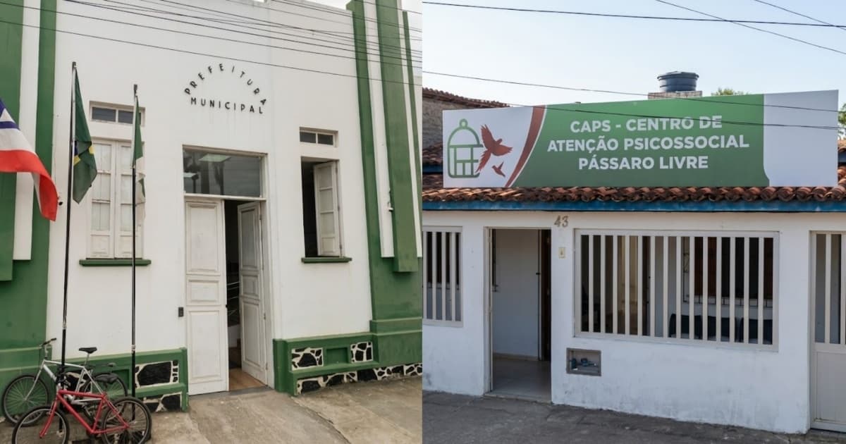 Fachada do CAPS I Jorge Sales, em Amargosa, unidade de saúde mental citada em recomendação do MP-BA
