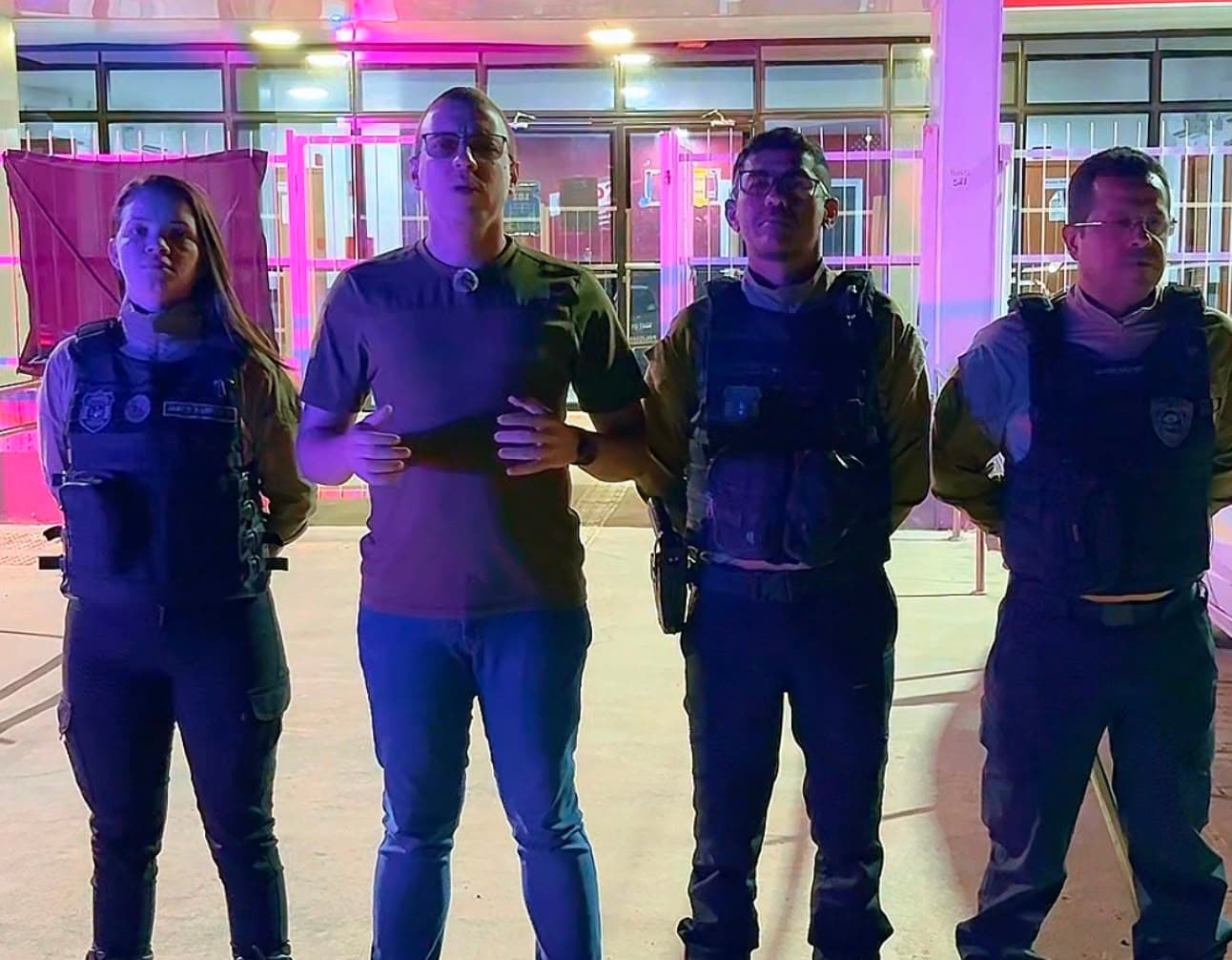 Agentes da SMTT de Delmiro Gouveia em patrulhamento preventivo no Centro da cidade