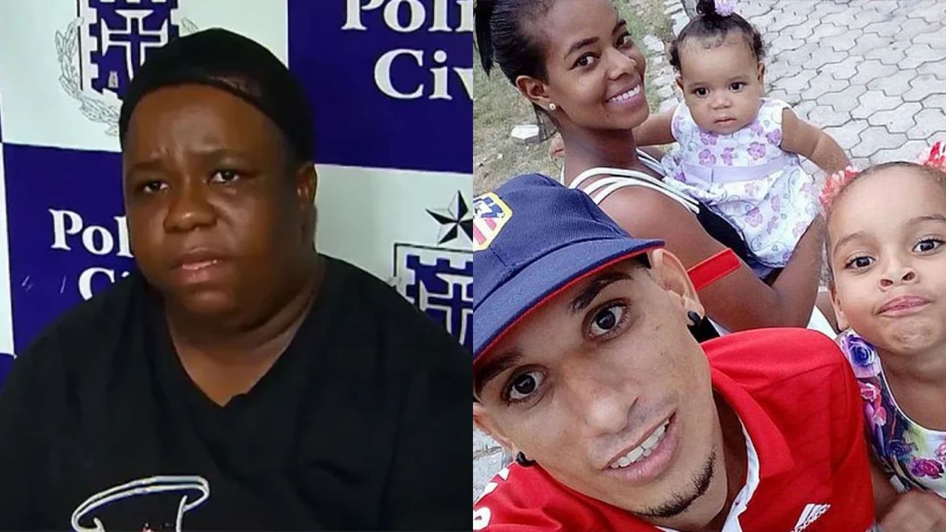 Foto das vítimas do Caso Maragogipe: Adriane Ribeiro Santos e as filhas Greisse e Rute