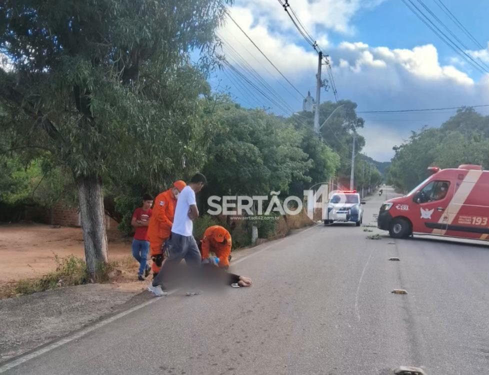 Trecho da rodovia AL-145 em Água Branca, Sertão de Alagoas