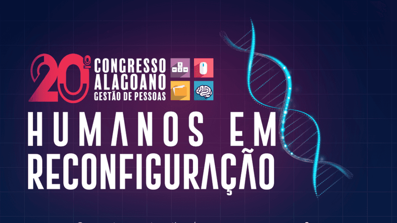 Plateia em congresso de gestão de pessoas com palestrante ao fundo