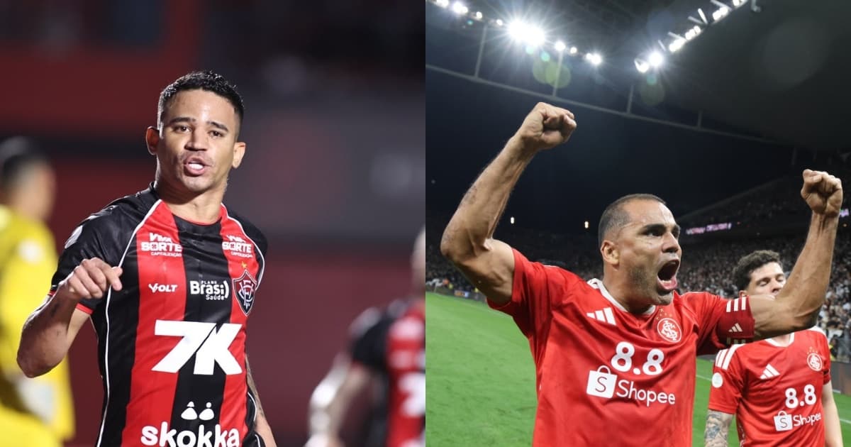 Jogadores do Vitória comemoram classificação na Copa do Brasil