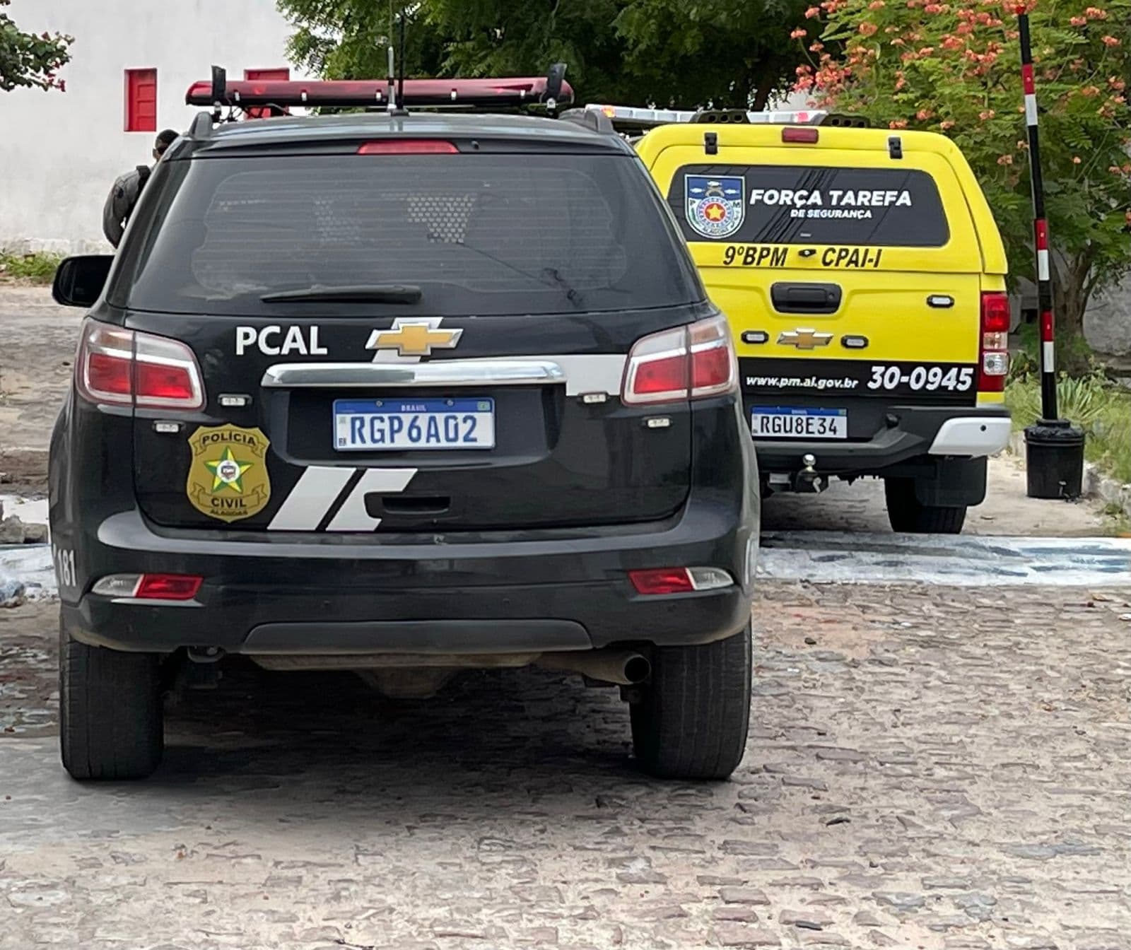 Viatura da Polícia Militar em município do sertão alagoano