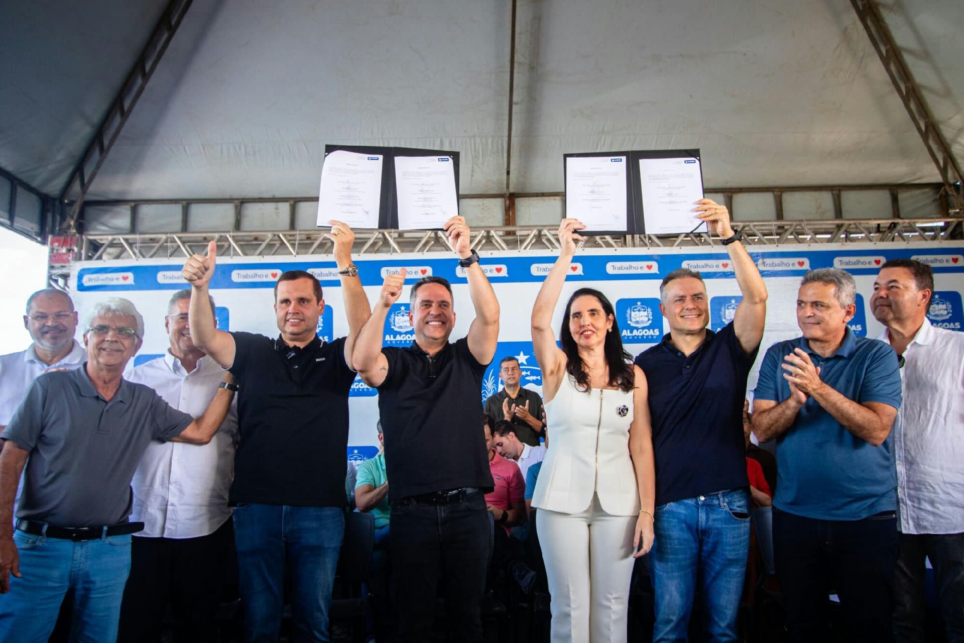 Governador Paulo Dantas assina ordens de serviço para Campo Alegre e Luziápolis em Alagoas